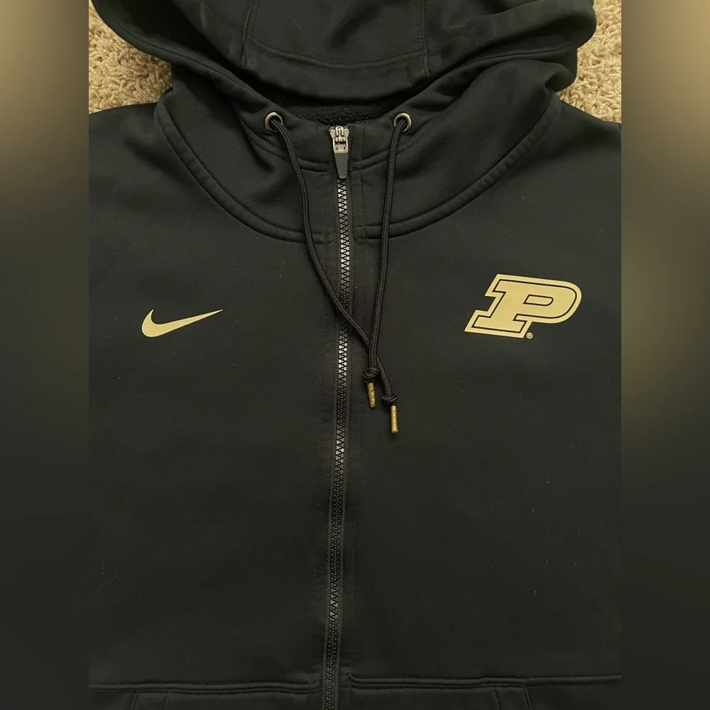 Purdue Boilermakers Nike On Field Jacket Men Medium Performance Full Zip - Picture 2 of 5